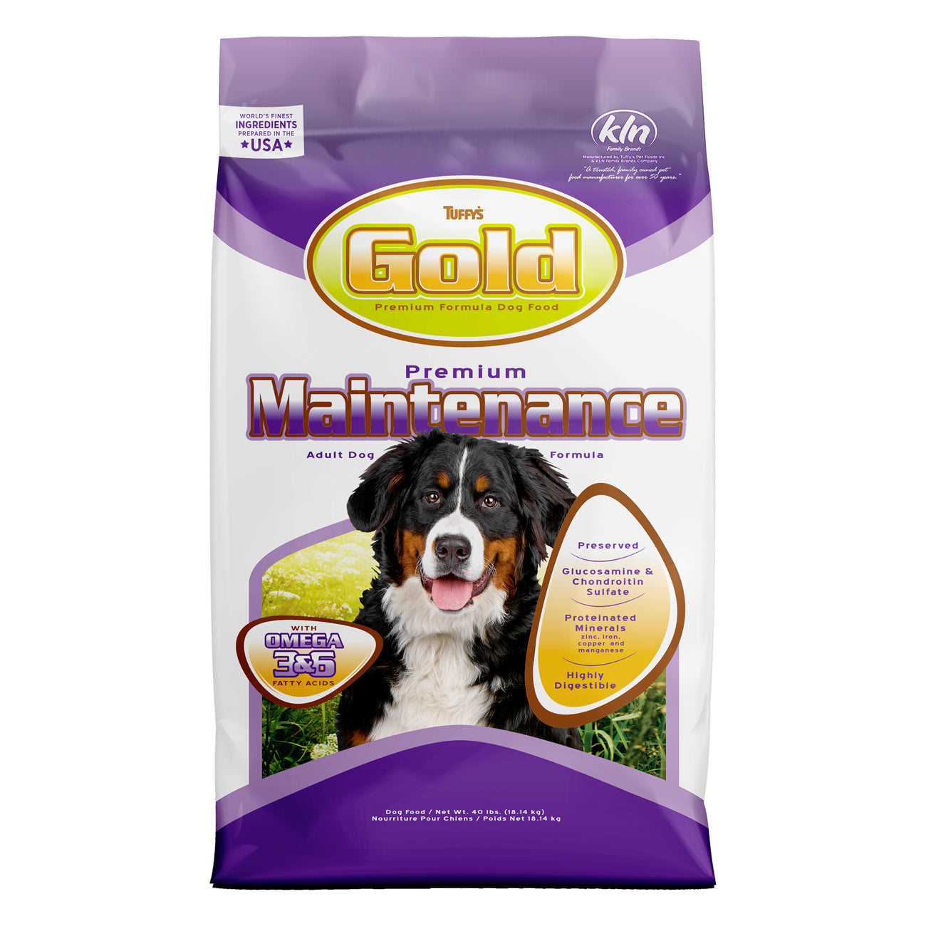 Tuffy's GOLD Premium Maintenance Dog Food 40 lbs bag